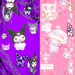 Kurromi and My Melody