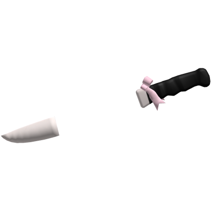 cute knife through head with pink bow