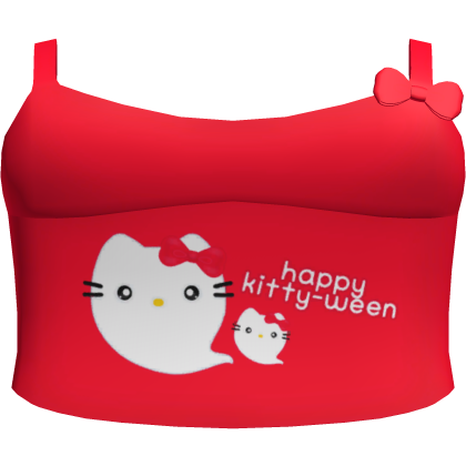 halloween | ghost kitty top