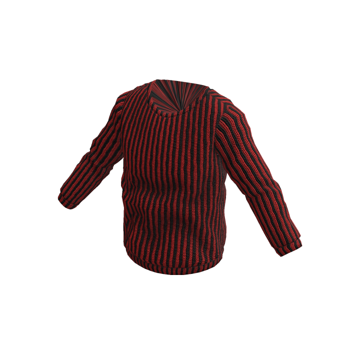 Classic Red Striped Sweater