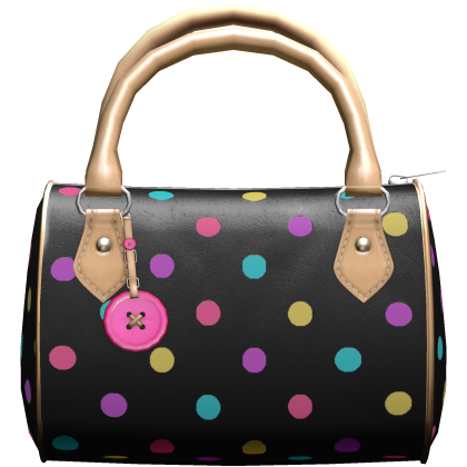 Black Multicolor Confetti Button Bag Roblox item