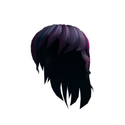 Black Anime Girl Hair Roblox decal