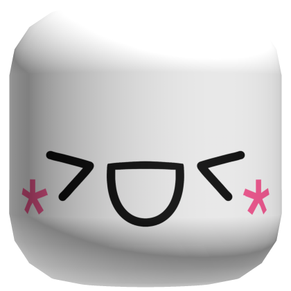 Kawaii Cute Anime Face Emoticon Excited Smile Roblox item