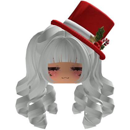 fluffy Christmas hair beret (Red)