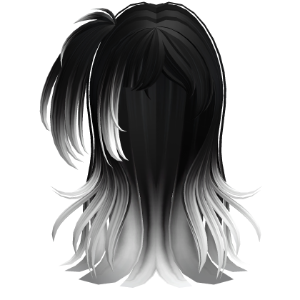Two-Tone Messy Grunge Y2K Cyber Punk Hair