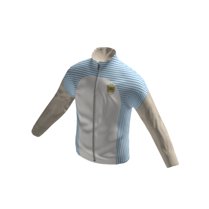Light Blue & Beige Tracksuit Jacket