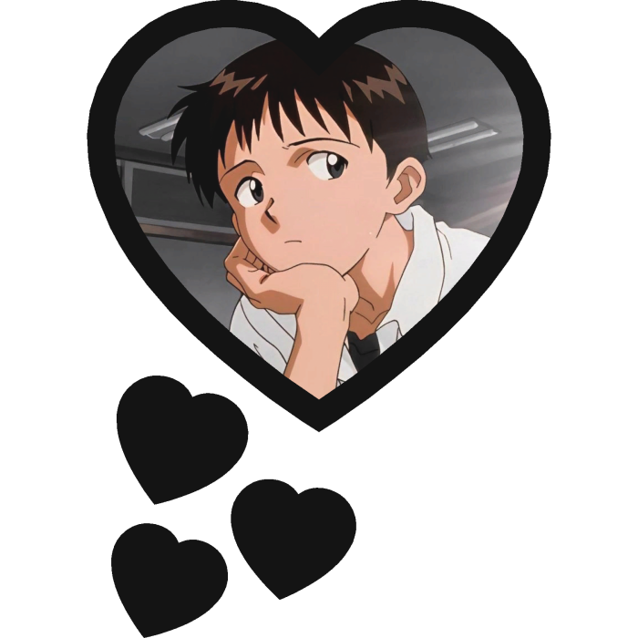 Shinji Ikari Thinking Hearts Neon Genesis NGE