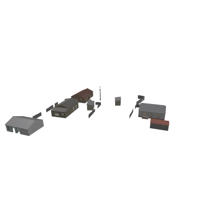 small village buildings Modern 