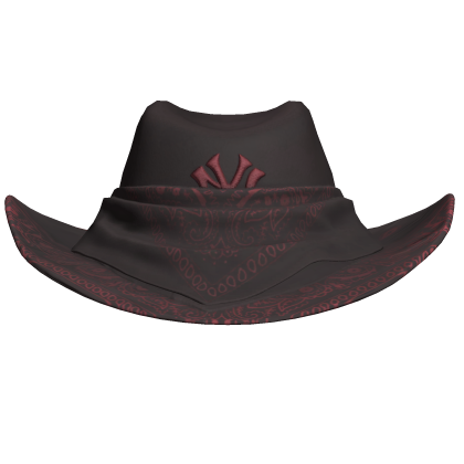 Red NYC Bandana Cowboy Hat