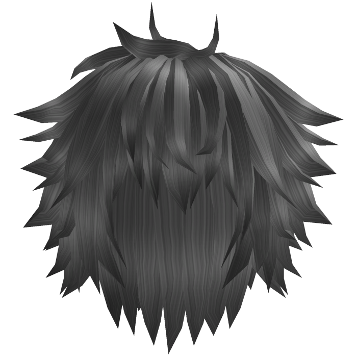 Gray Long Spiky Fluffy Messy Rockstar Hair