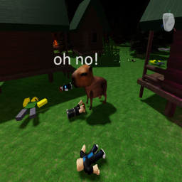 scary night with capybara