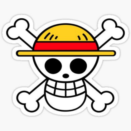 One Piece Flag |ドクロのマーク| White Roblox decal