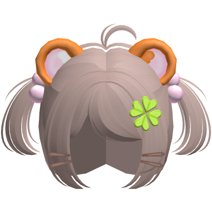 ♡ : cute milk tea hamtaro hamster baby pigtails Roblox item
