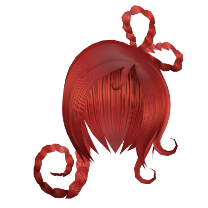 Red Loop Braid Side Swept Hair Roblox item
