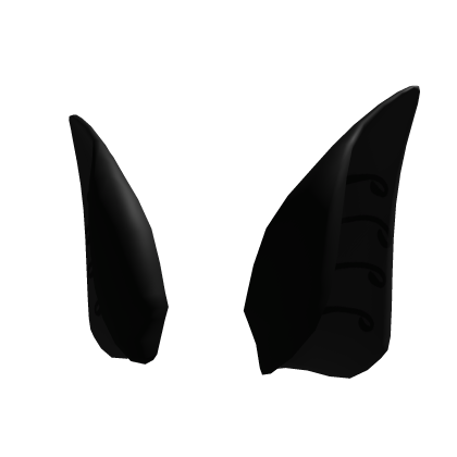 Black Pointy Bat Ears