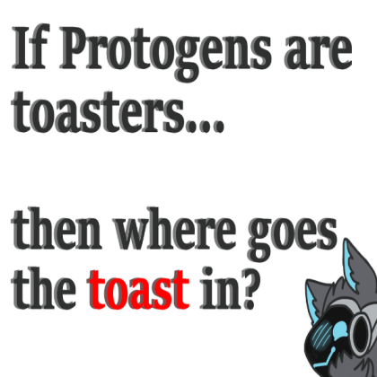 If Protogens are toasters then... (Blue) Roblox decal
