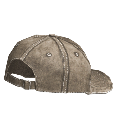 Oversized Sandy Beige Distressed Backwards Cap Roblox item