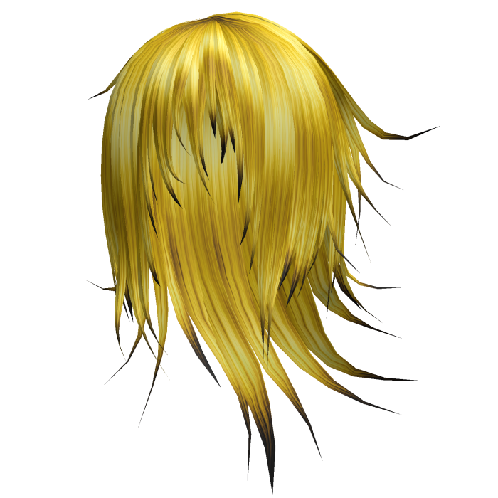 Gold Yellow Emo Vkei Windy Long Model Hair 74. 