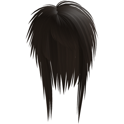 messy long vkei scene emo hair brown Roblox item