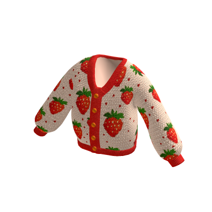 Strawberry Knitted Cardigan thumbnail