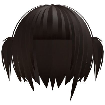 🕸️๋. ⭑ Mourning Gothic Pigtails || Brown