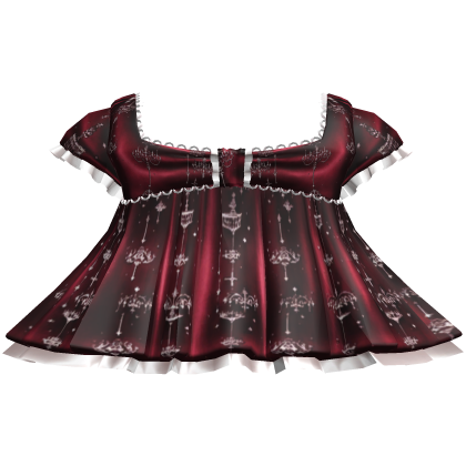 Burgundy Celestial Coquette Dress Roblox item