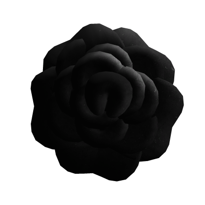 Black Chanel Camellia Flower Hair Clip Roblox item