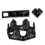 (⌛Animated + Limited) 8-Bit Glitched Crown HP Bar