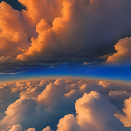 Clouds Beam I Sky