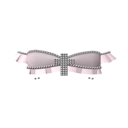 pink studded cross off the shoulder top thumbnail