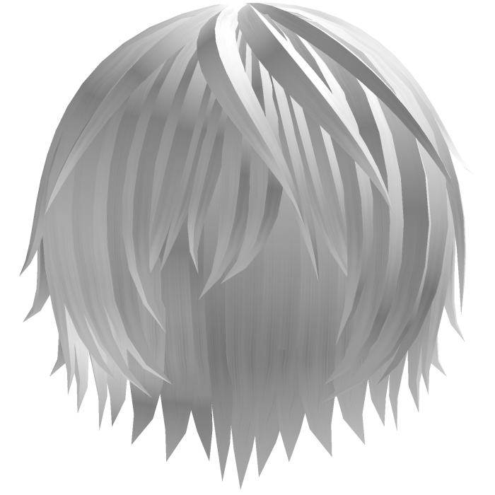 white messy moe soft vkei hair