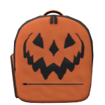 Evil Orange Pumpkin Halloween Backpack