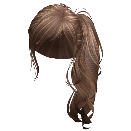 Side Ponytail Caramel Highlights