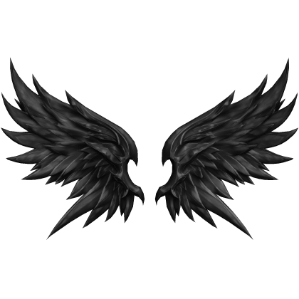 Big Black Transpire Demon Wings