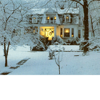 A snowy day.