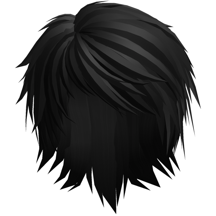 black emo hair
