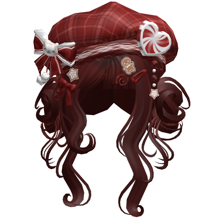 ♡ Christmas Swirly Wispy Buns (Red)