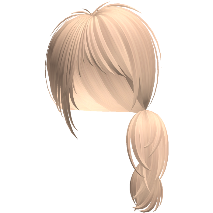 Emo Choppy Razor Cut Side Ponytail (Blonde)