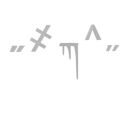 zombie kaomoji white