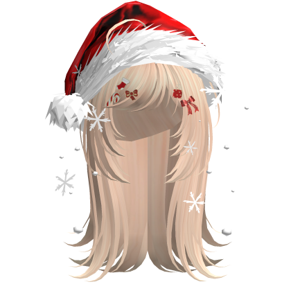 Cute Christmas Straight Hair (Blonde)