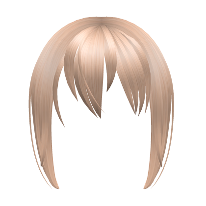 ୨୧ kawaii emo messy bangs blonde Roblox item