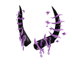 Light Purple Spiked Horns