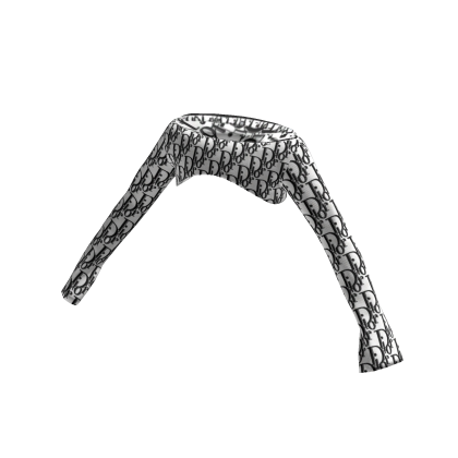 Dior Knitted Shrug - Black/White thumbnail