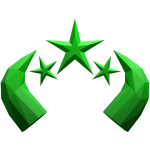 Green Star Gem Horns