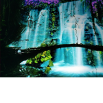 A relaxing group of waterfalls