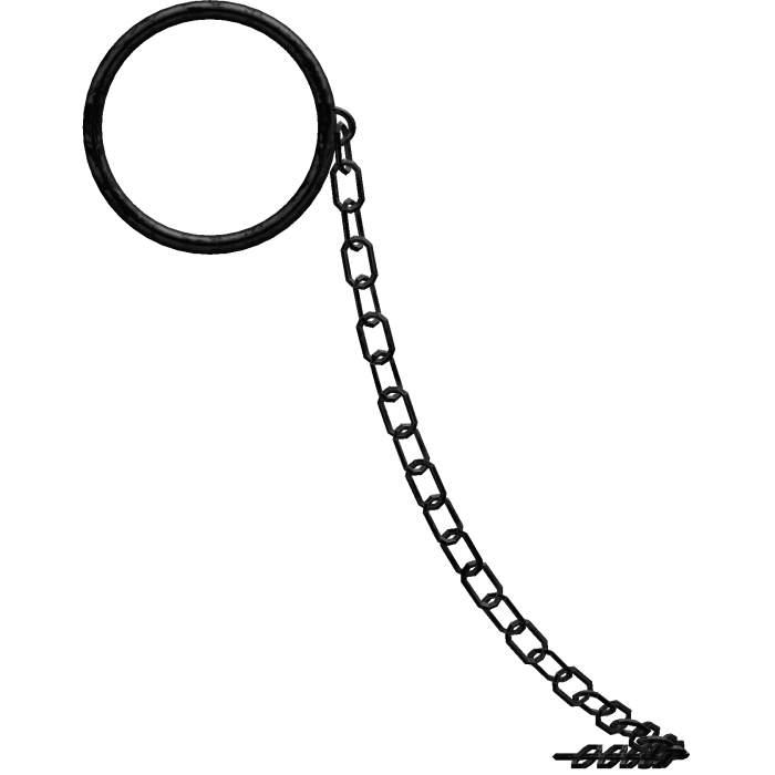 Left Mob Face Monocle Black