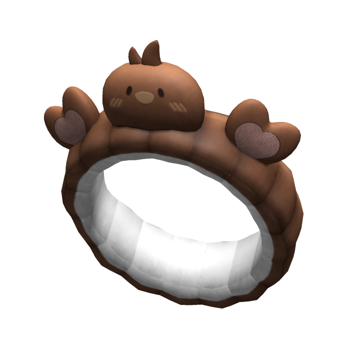 [NEW 🚨] Brown Fluffy Kawaii Duck Makeup Headband