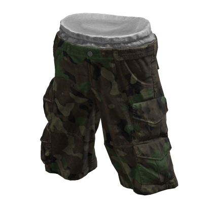 Cargo Shorts (Green Camo)