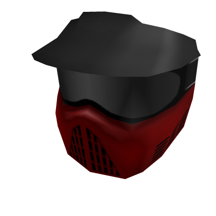 Red Paintball Mask