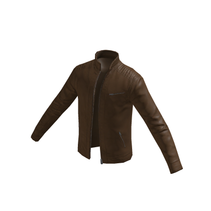 Leather Jacket Brown Roblox catalog item